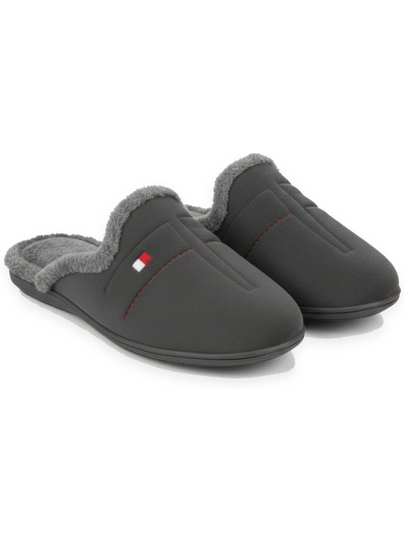 Ozabi pantoufles mules homme fabriquées en espagne, motifs fantaisie Gris - Kiabi