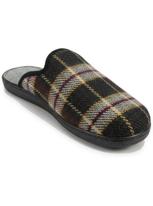 Ozabi pantoufles mules homme fabriquées en espagne, tige jacquard écossais - Kiabi Ozabi pantoufles mules homme fabriquées en espagne, tige jacquard écossais - Kiabi