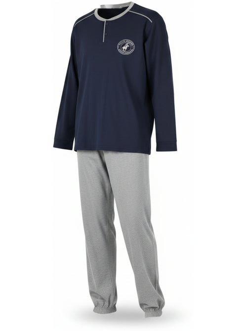 Ozabi pyjama homme doublé polaire écusson brodé - Kiabi Ozabi pyjama homme doublé polaire écusson brodé - Kiabi