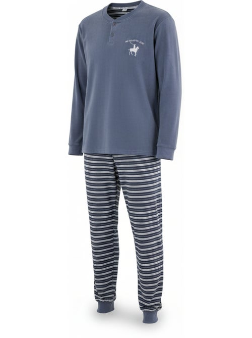 Ozabi pyjama homme doublé polaire écusson brodé - Kiabi Ozabi pyjama homme doublé polaire écusson brodé - Kiabi