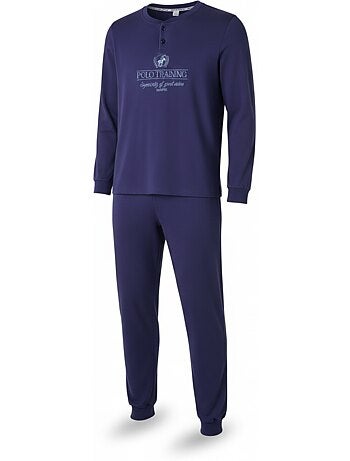 Ozabi pyjama homme doublé polaire print brodé