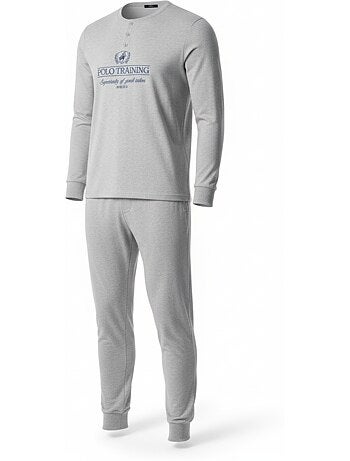 Ozabi pyjama homme doublé polaire print brodé