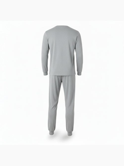 Ozabi pyjama homme doublé polaire print brodé - Kiabi Ozabi pyjama homme doublé polaire print brodé - Kiabi