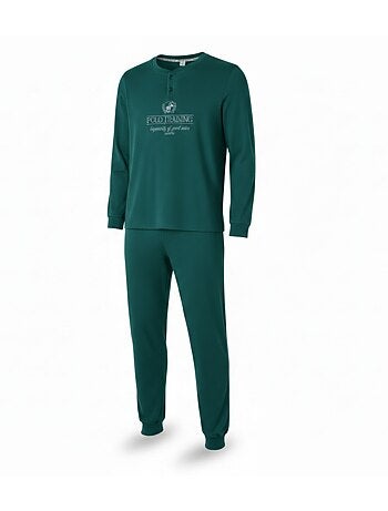 Ozabi pyjama homme doublé polaire print brodé