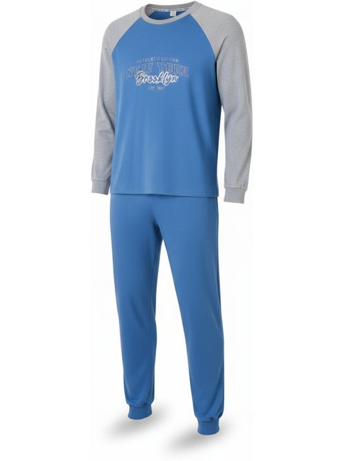 Ozabi pyjama homme doublé polaire raglan brodé - Kiabi