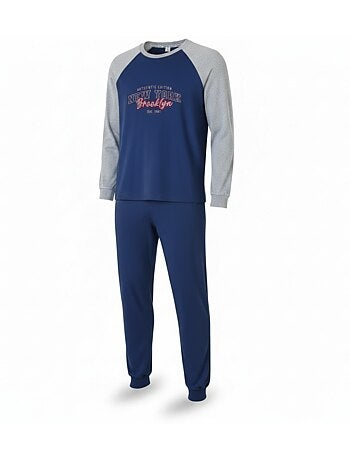 Ozabi pyjama homme doublé polaire raglan brodé