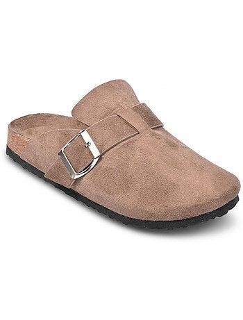 Ozabi sabot fermé enfant suédine - boucle métal - doublure velours