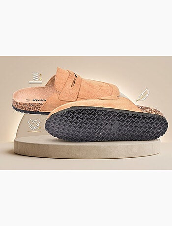 Ozabi sabots homme mule fermée confort nubuck