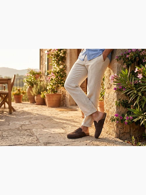 Ozabi sabots homme mule fermée confort nubuck - Kiabi