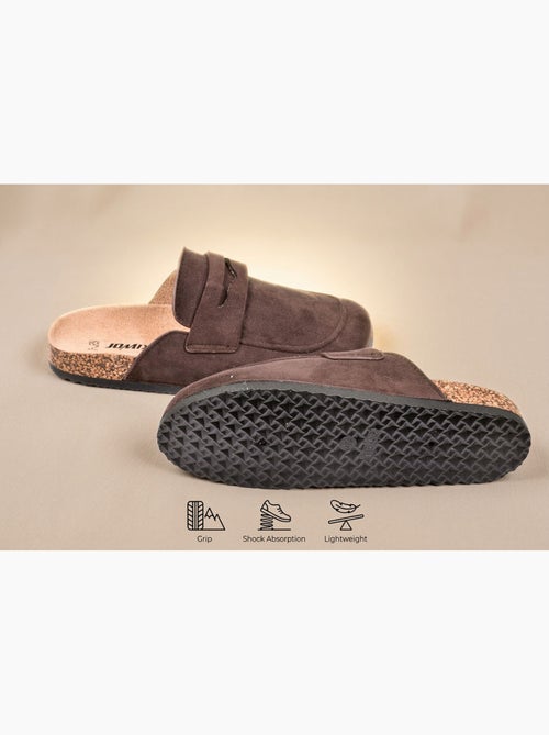 Ozabi sabots homme mule fermée confort nubuck - Kiabi