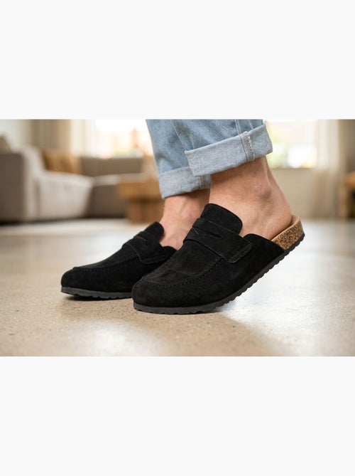 Ozabi sabots homme mule fermée confort nubuck - Kiabi
