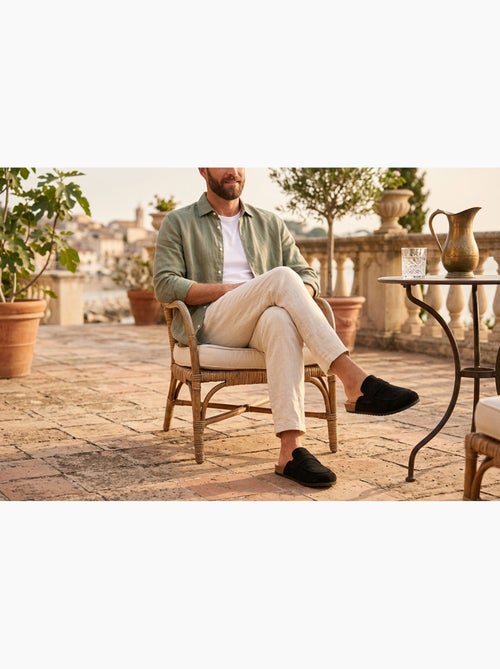 Ozabi sabots homme mule fermée confort nubuck - Kiabi
