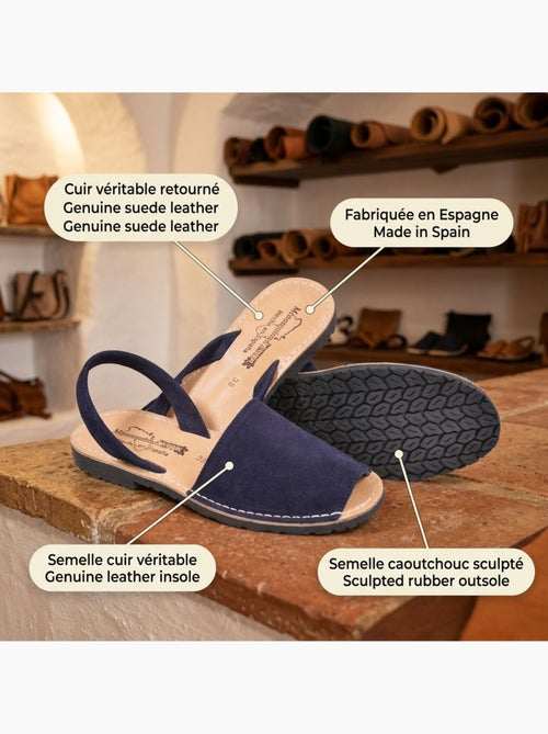 Ozabi sandales menorquines cuir véritable espagne - Kiabi Ozabi sandales menorquines cuir véritable espagne - Kiabi