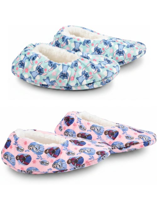 OZABI Set 2 Paar Pantoffels Meisje Disney Gevoerd Antislip - Kiabi OZABI Set 2 Paar Pantoffels Meisje Disney Gevoerd Antislip - Kiabi