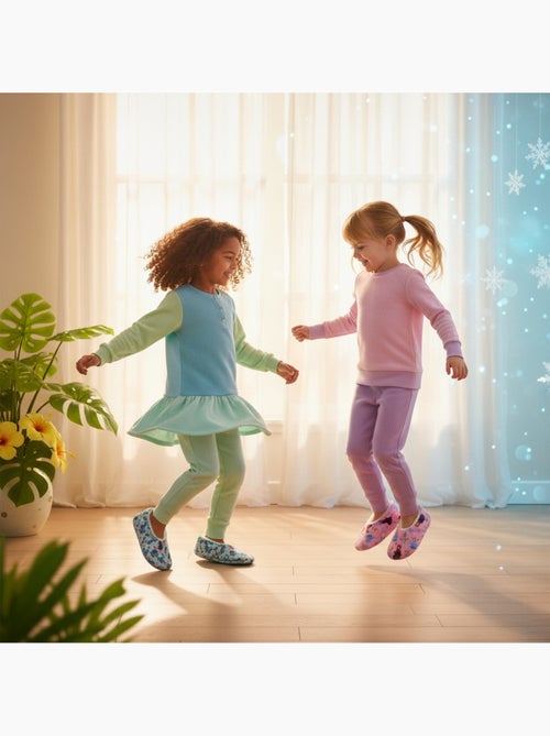 OZABI Set 2 Paar Pantoffels Meisje Disney Gevoerd Antislip - Kiabi OZABI Set 2 Paar Pantoffels Meisje Disney Gevoerd Antislip - Kiabi
