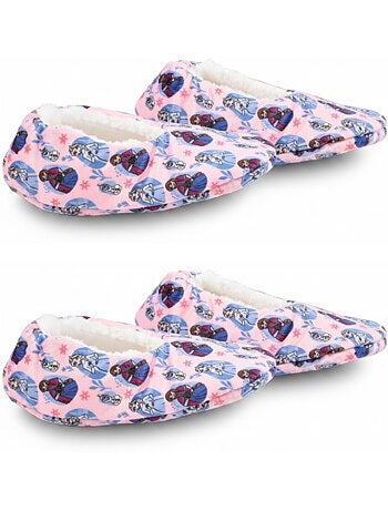 OZABI Set 2 Paar Pantoffels Meisje Disney Gevoerd Antislip