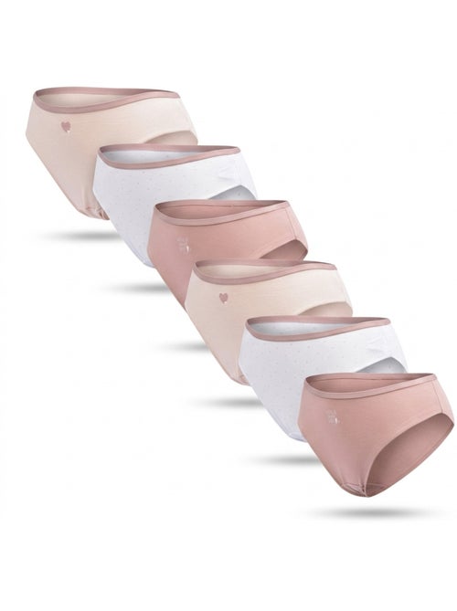 OZABI Set Slips Dames Katoen – Set van 6 - Kiabi OZABI Set Slips Dames Katoen – Set van 6 - Kiabi