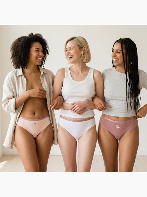 OZABI Set Slips Dames Katoen – Set van 6 - Kiabi OZABI Set Slips Dames Katoen – Set van 6 - Kiabi