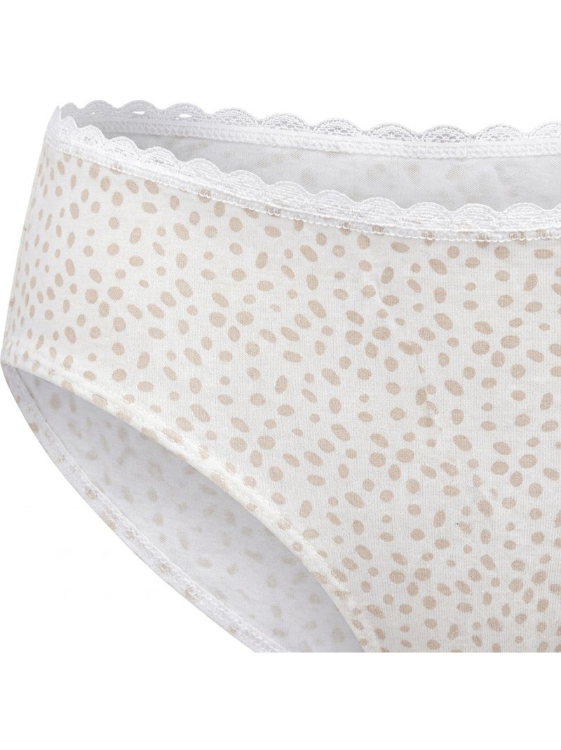 OZABI Set Slips Dames Katoen – Set van 6 Zwart Lichtroze - Kiabi