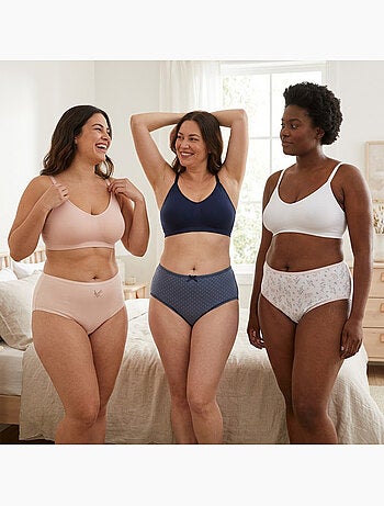 OZABI Set Slips Dames Taille Hoog Katoen – Set van 6