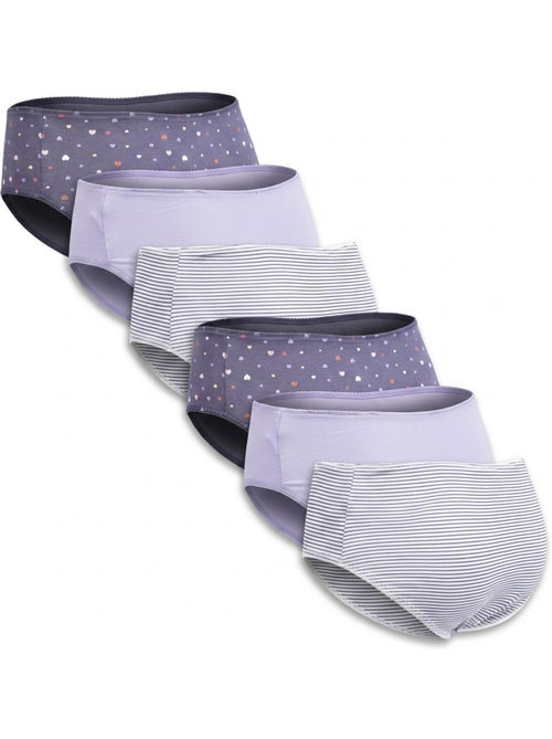 OZABI Set Slips Meisje Katoen - Set van 6 - Kiabi