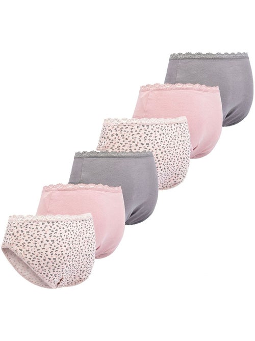 OZABI Set Slips Meisje Katoen - Set van 6 - Kiabi