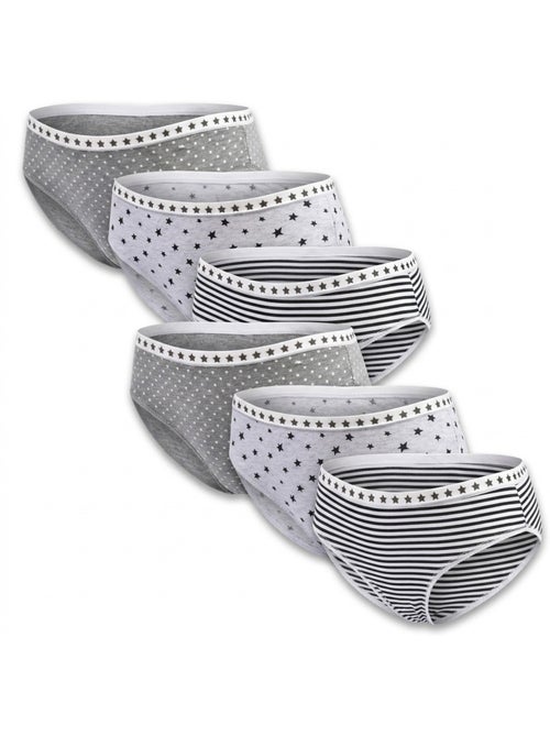 OZABI Set Slips Meisje Katoen - Set van 6 - Kiabi
