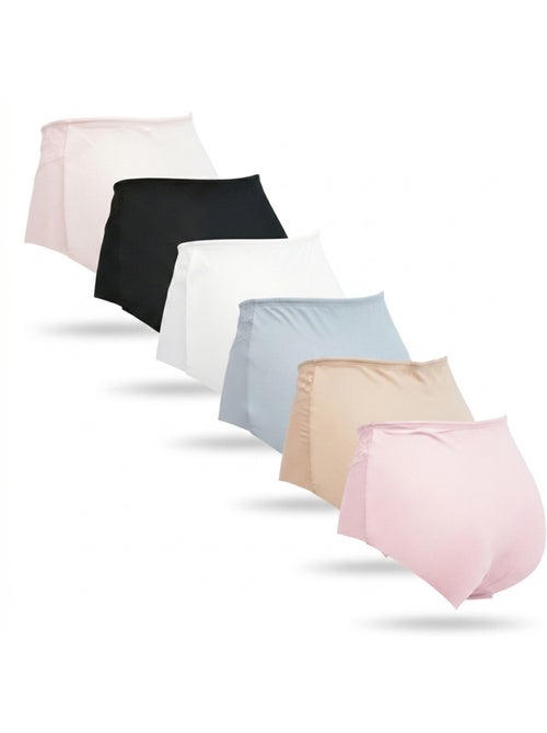 OZABI Set van 6 dames slips invisible push-up kant en laser - Kiabi