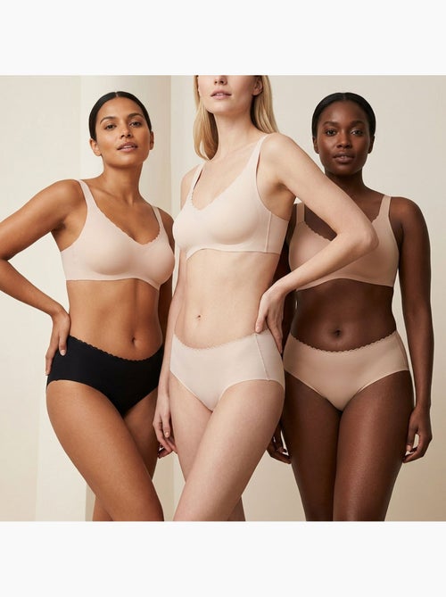 OZABI Set van 6 dames slips invisible push-up kant en laser - Kiabi OZABI Set van 6 dames slips invisible push-up kant en laser - Kiabi