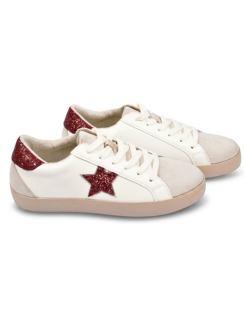 OZABI Sneakers Étoile Femme Glitter Plateforme MMXXIV Rouge - Kiabi
