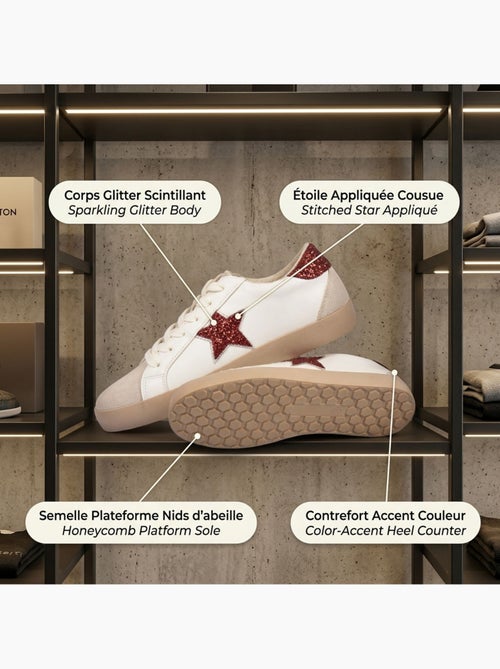 OZABI Sneakers Étoile Femme Glitter Plateforme MMXXIV - Kiabi