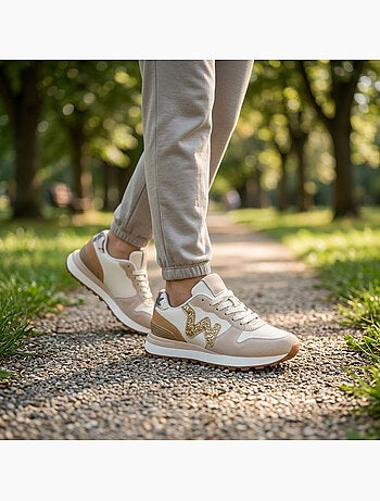 OZABI Sneakers Runner Dames Mesh Logo W 4 Kleuren