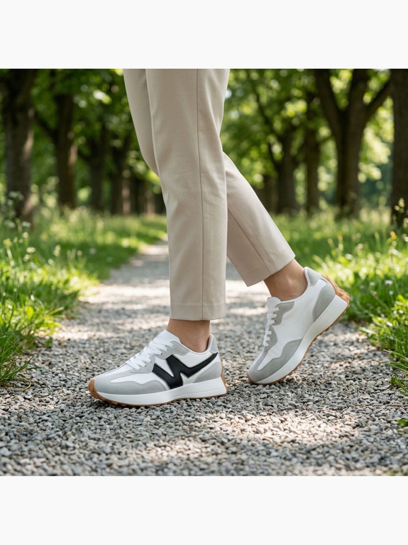 OZABI Sneakers Runner Dames Mesh Logo W 4 Kleuren Grijs - Kiabi