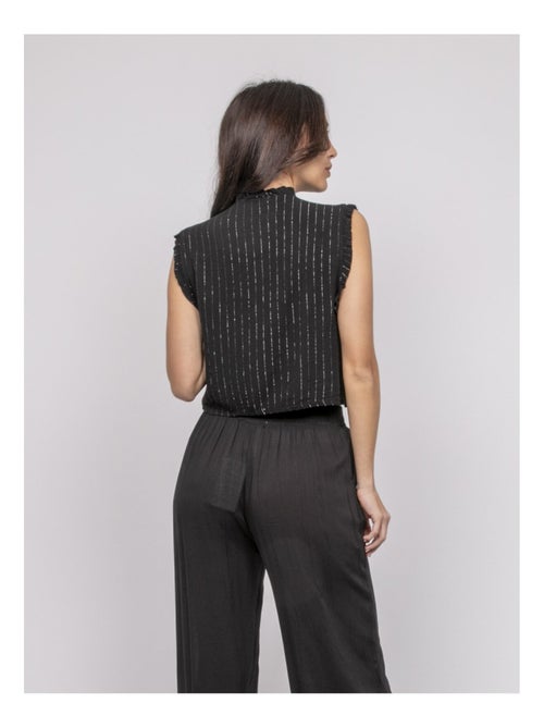 OZAKIA mouwloze blouse met smockwerk - Kiabi OZAKIA mouwloze blouse met smockwerk - Kiabi