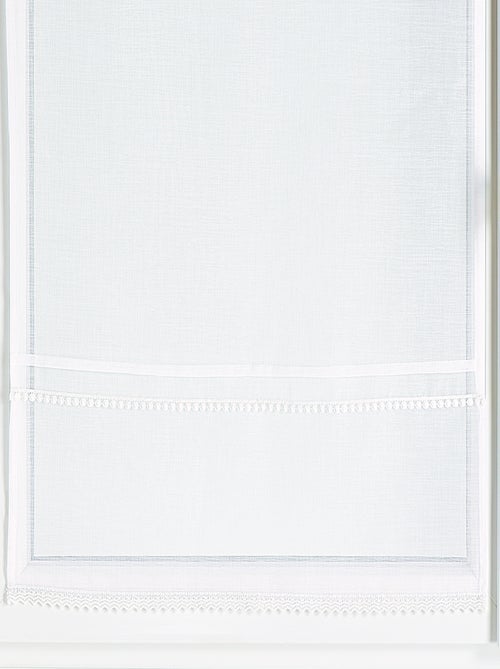 Paar elegante witte kanten gordijnen - Kiabi Paar elegante witte kanten gordijnen - Kiabi