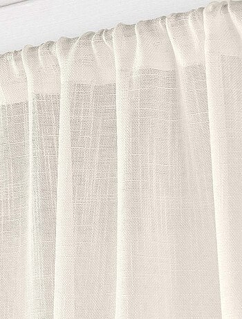 Paar haltona witte linnen-effect jaloezieën