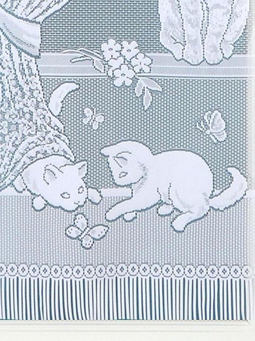 Paar kleine sheers van kant met chatons en franjes - Kiabi Paar kleine sheers van kant met chatons en franjes - Kiabi