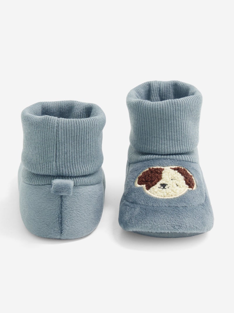 Paar slofjes met hoge sok Blauw - Kiabi