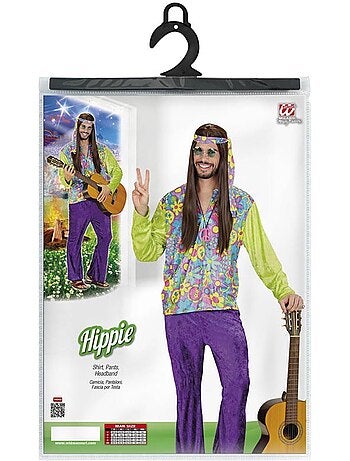 Paars fluwelen hippiepak
