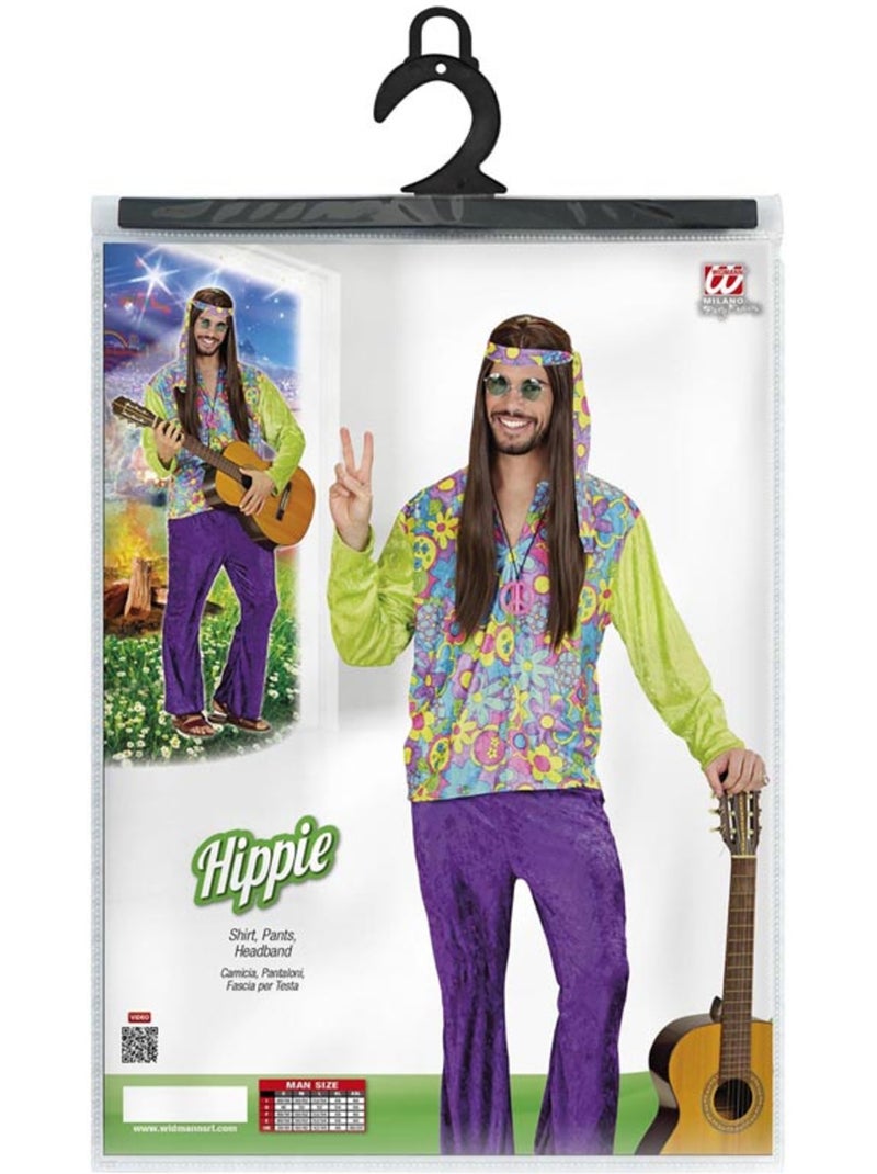 Paars fluwelen hippiepak Multicolor - Kiabi