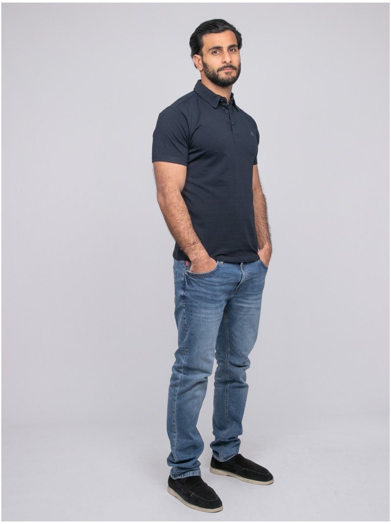 Pacirax poloshirt met korte mouwen Marineblauw - Kiabi