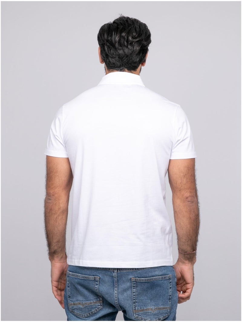 Pacirax poloshirt met korte mouwen Wit - Kiabi