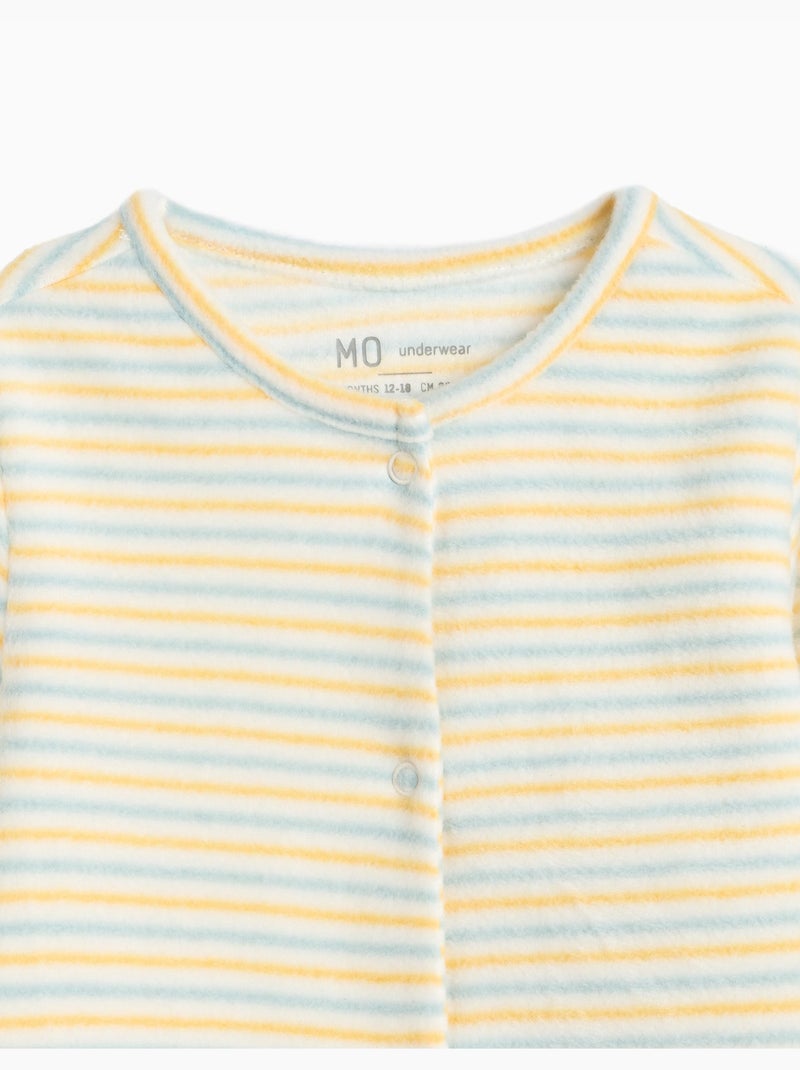 Pack 2 babygrows, mo fashion Grijs - Kiabi
