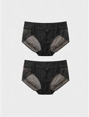 Pack 2 culottes en dentelle sans marques