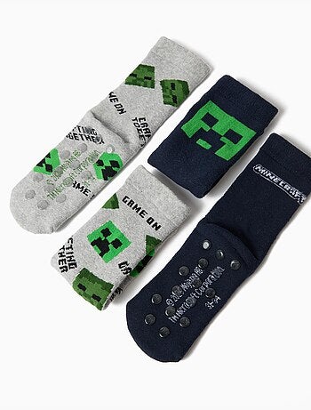 Pack 2 paires de chaussettes 'minecraft', mo fashion