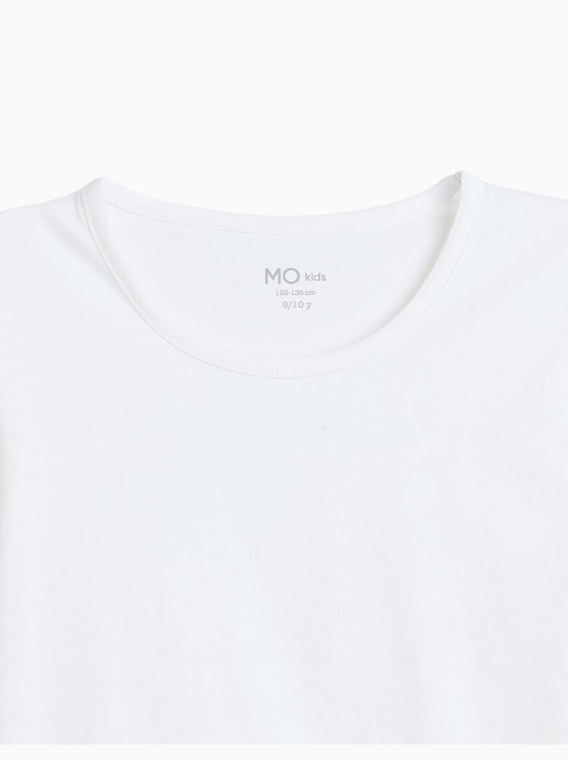 Pack 2 sweat-shirts à manches longues, mo fashion Blanc - Kiabi