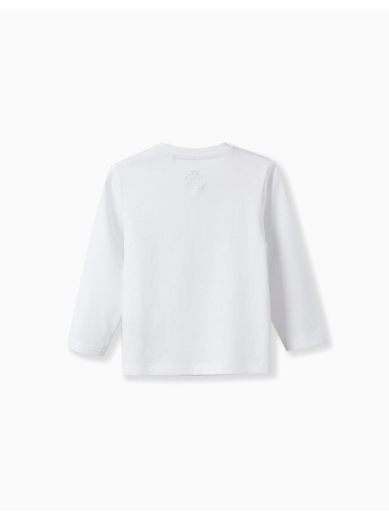 Pack 2 T-shirts à manches longues Blanc - Kiabi