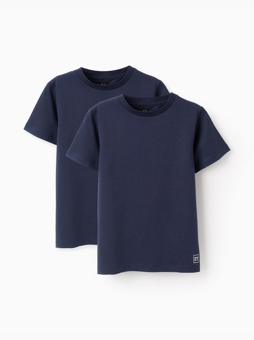 Pack 2 T-shirts en Coton - Kiabi