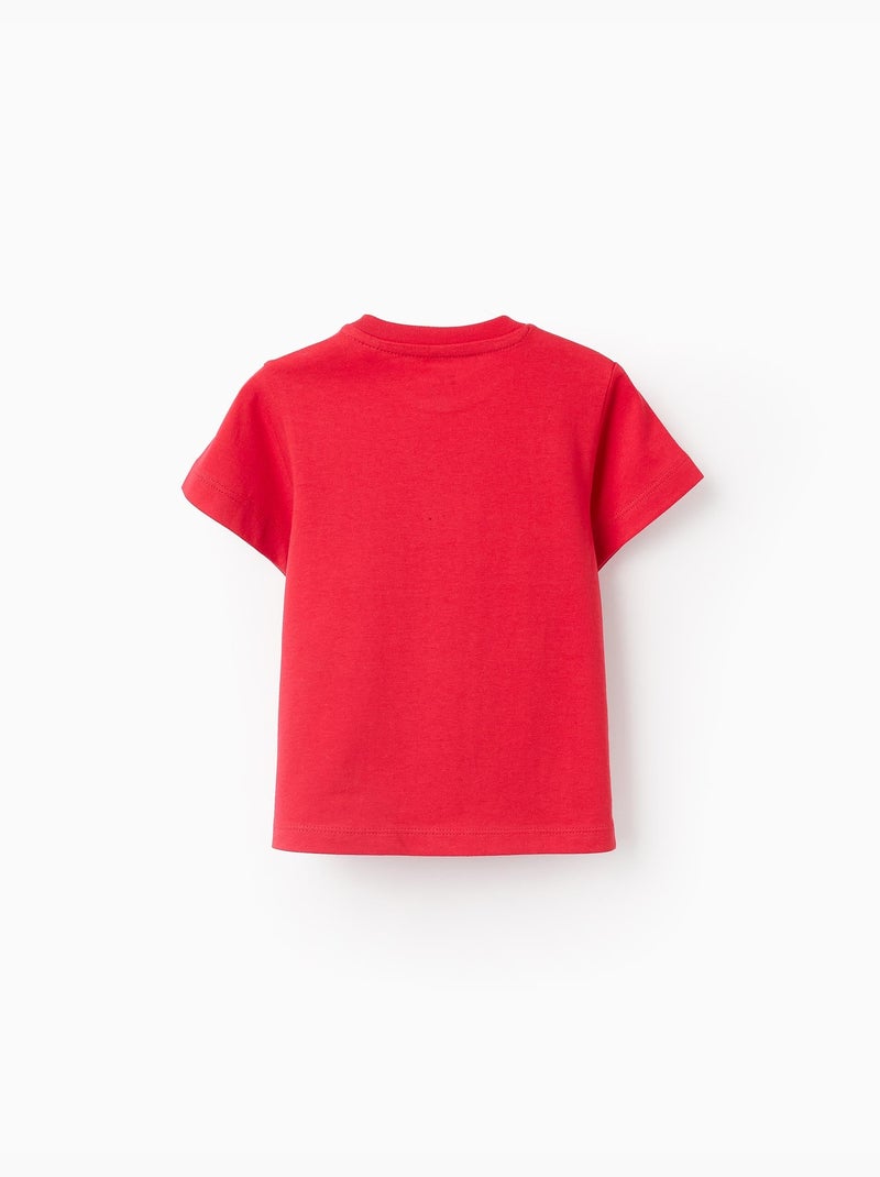 Pack 2 T-shirts Unis en Coton Rouge - Kiabi