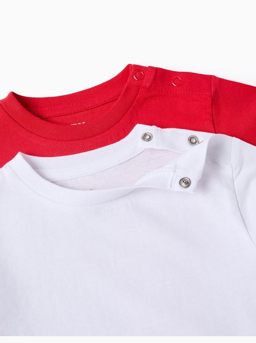 Pack 2 T-shirts Unis en Coton - Kiabi